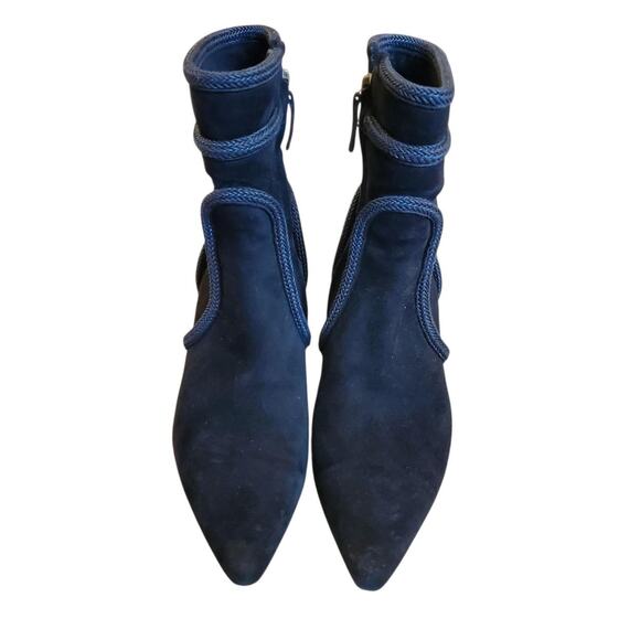 Authentic Loewe Archive Suede Heeled Ankle Boots - Size 37 - Picture 4 of 8